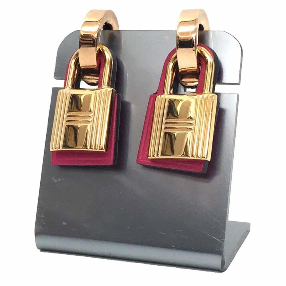 HERMES Pink Earrings
